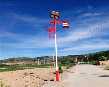 湖北延安甘泉新農(nóng)村太陽能路燈項目