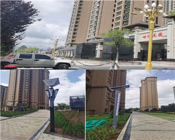 內(nèi)蒙古平?jīng)鲂率兰o集團世紀花園庭院燈路、景觀路燈項目